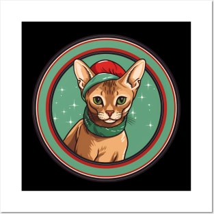 Abyssinian Cat Xmas Ornament, Love Cats Posters and Art